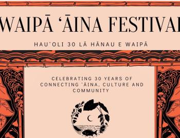 Waipa Aina Festival poster